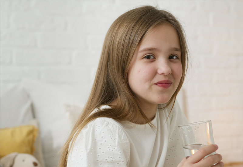 Girl Drinking Water