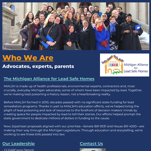 Michigan Alliance for Lead Safe Homes 